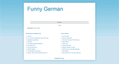 Desktop Screenshot of funnygerman.com