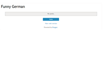 Tablet Screenshot of funnygerman.com